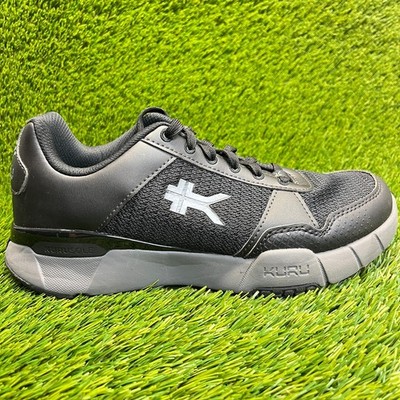 Kuru Quantum 2.0 Mens Size 8 Black Gray Athletic Running Walking Shoes Sneakers