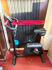 DOMYOS EB 520 Upright Magnetic Exercise Bike Console, Adjustable Seat, Wheels