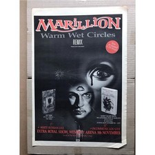 MARILLION WARM WET CIRCLES POSTER SIZED original music press advert from 1987- p