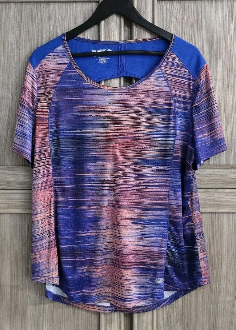 Chemise Reel Legends Keep It Cool bleue géométrique pêche