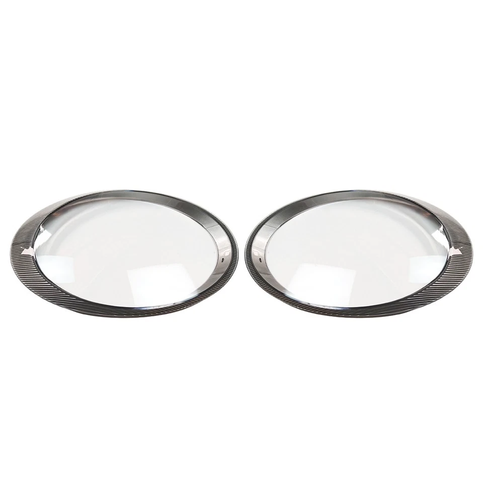 Um par de tampa de lente de farol dianteiro para Porsche Carrera 997 911 2006-2012 - Imagem 2 de 4