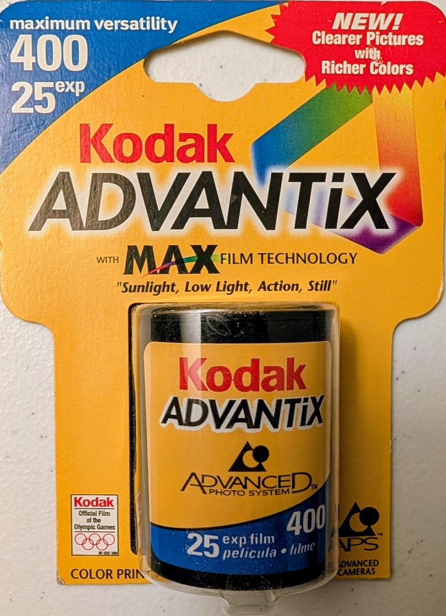 Kodak Advantix 400 Color print film APS ISO 25 exposures #1980572