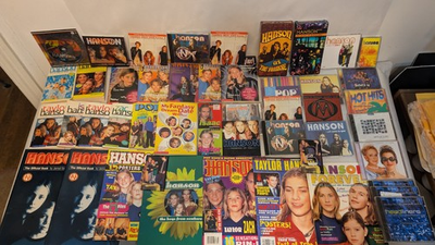 #ad #ad Lot 50 Hanson Media Collection CDs VHS Cassette Books Soundtracks Used amp; New VG $59.99