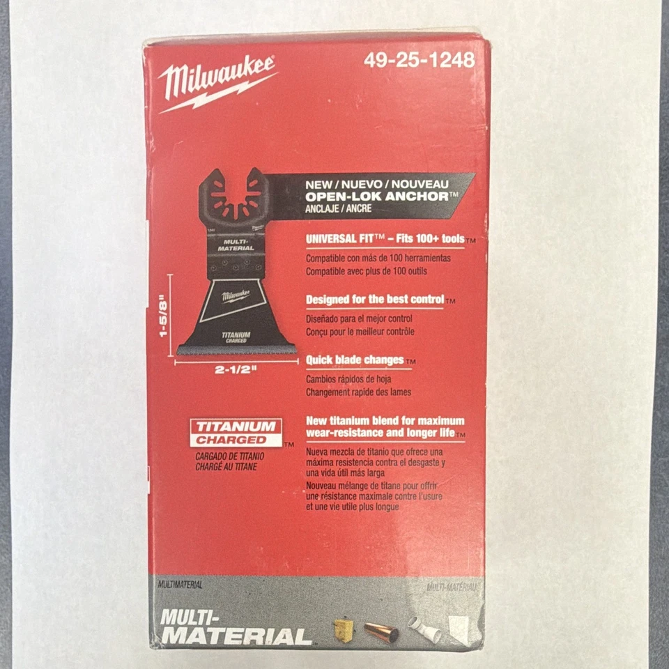 Milwaukee 49-25-1248 Bi-Metal Multi-Material Oscillating Blades Universal 25 - Image 4 of 4