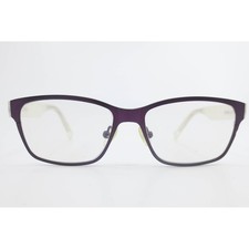 Converse Eyeglasses Purple Rectangular Frames 49-14 Frosted Clear Temples 41481