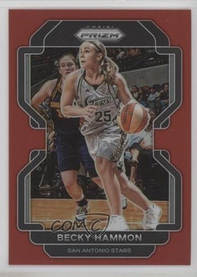 2022 Panini Prizm WNBA Red Prizm 141/199 Becky Hammon #31 HOF 11ba