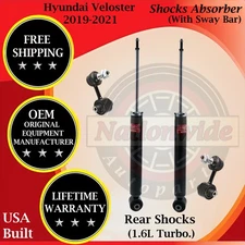 KYB OEM Rear Shocks W/ Sway Bar For 2019-2021 Hyundai Veloster Lifetime Warranty