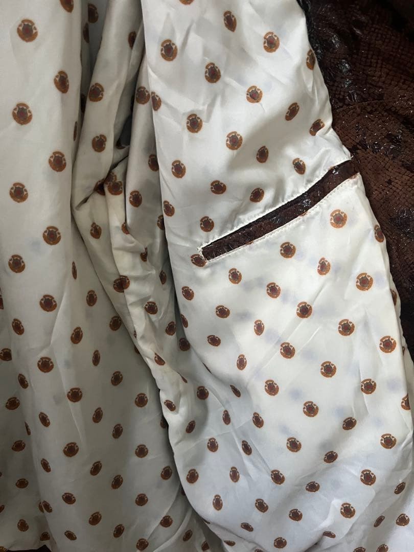 Vintage 80s Python Pattern Leather Coat Jacket Br… - image 10