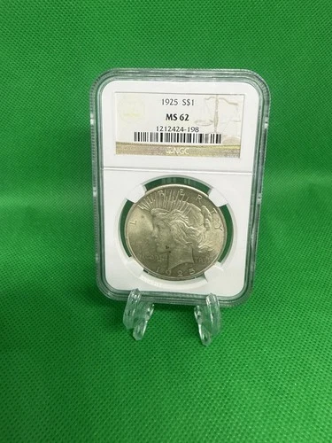 1925 P PEACE DOLLAR NGC MS 62 (276)