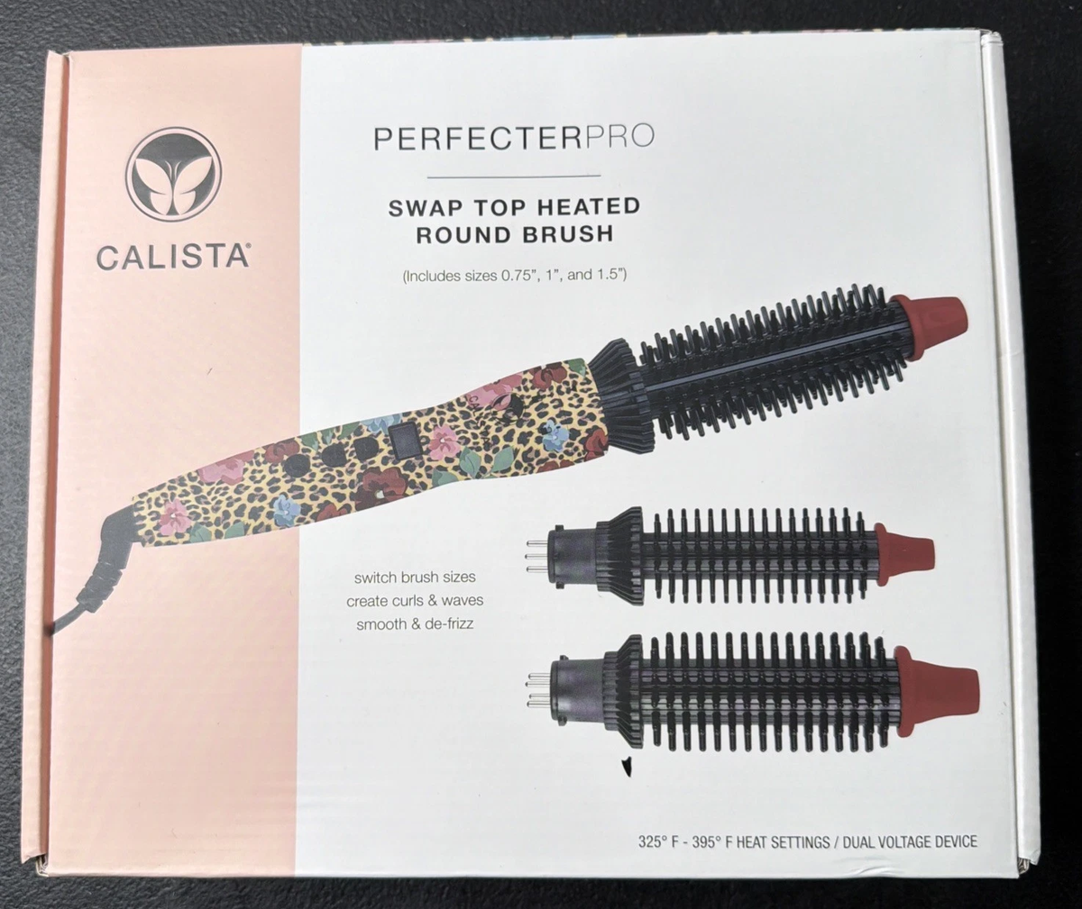 Calista Perfecter Pro Swap Top 3-in-1 Heated Round Brush w  display picture 2