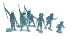 Vintage Marx Arctic Explorer Playset Plastic Figures Blue Lot 8 Eskimo