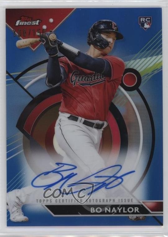 2023 Topps Finest Blue Refractor /150 Bo Naylor #FA-BN Rookie Auto RC 1c7f