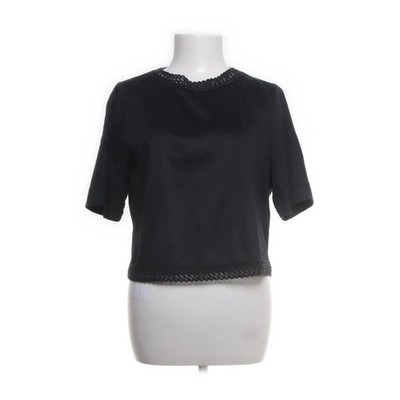 Machka, Crop Top, Größe: M, Schwarz, Einfarbig, Damen #l4T