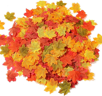 100 KüNstliche AhornbläTter Herbstlaub BläTter KüNstliche Ahornblatt Farbige Her