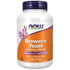 Brewer's Yeast 200 Tabs 650 Mg by Now Foods
