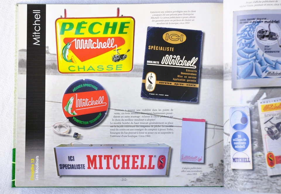 PECHEUR DE PUB' collection matériel de pêche ancien moulinet, leurre, canne, pub - Photo 4/4