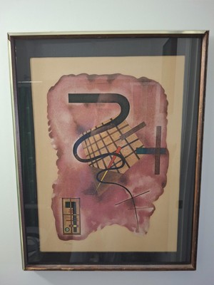 RARE Wassily Kandinsky Lithograph - Limited Edition- Signed w/Frame Included