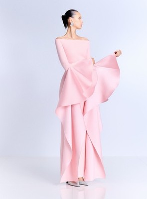 solace london The Astria Maxi Dress in Pale Pink $ 802 Size US 8 UK 12