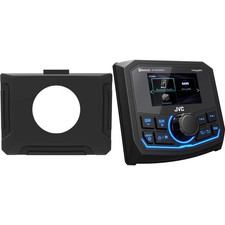 JVC KD-MR305BTS Weatherproof Radio w/ Polaris RZR 3" Dash Kit