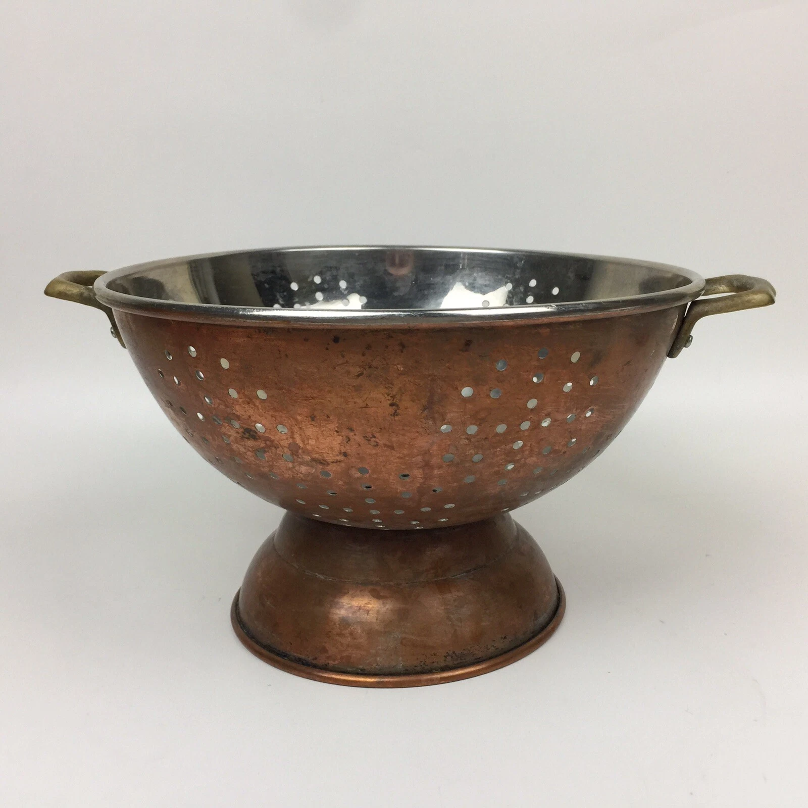 O.D.I. Copper Colander Strainer 8 7/8” Diameter Made In Korea Kitchen Utensils