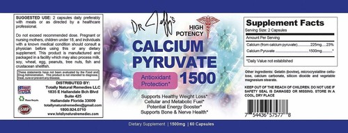 Xtreme Body Weight Management & Calcium Pyruvate Antioxidant Supplement 60 Caps - Picture 6 of 12