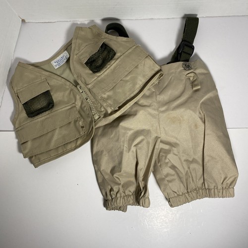Build A Bear Angeloutfit Fischerweste, Hose und Hosenträger Stange und Fisch B5 - Bild 2 von 15