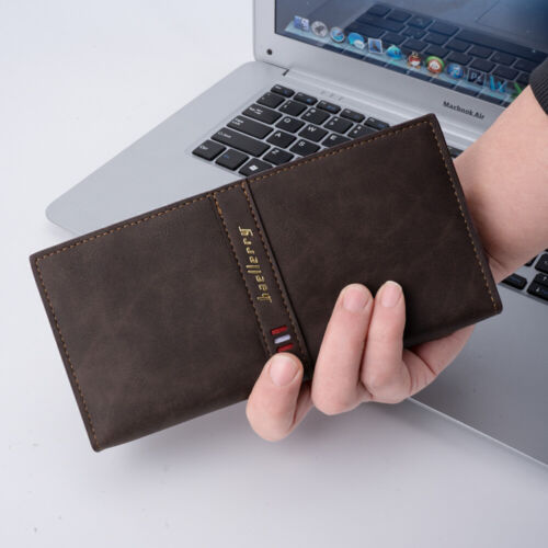 RFID Bloking Clutch Bag Leather Wallet Foldable Business Handbag ID Card Purse - Picture 3 of 30