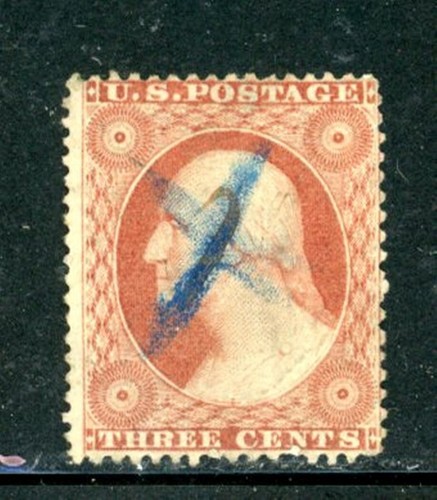 US Scott # 26 - Used - Nice Centering - Blue Pen Cancel         (16-C253) - Picture 1 of 2