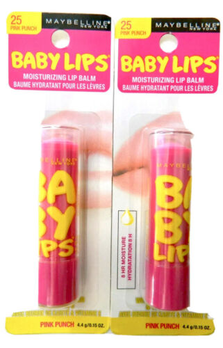 2 Maybelline Baby Lips Moisturizing Lip Balm Pink Punch 0.15 oz. - Bild 10 von 10