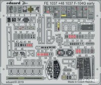 Eduard F-104G Early Starfighter Interior ÄTzteile 1:48 FüR Kinetic Bausatz Neu