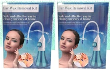 2x Ear Wax Removal Kit ,Safe and Effective Way To Clean Your Ears At Home/sealed