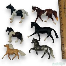 Breyer Reeves Lot of 6 Mini Horses 1999 Assorted Breeds Vintage