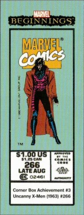 2022 Upper Deck Marvel Beginnings Corner Box Achievement CB266 Gambit