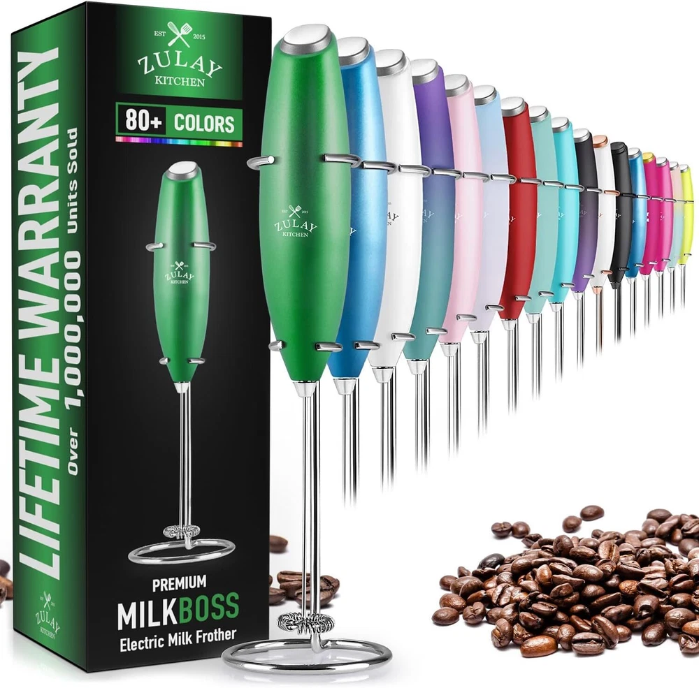 Milk Frother Handheld Foam Maker Whisk Drink Coffee Mixer Milk Mixer Mini Foamer