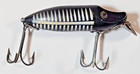 Heddon River Runt Sinker Gold Eye Black Fishing Lure 2-3/4 Inch Vintage