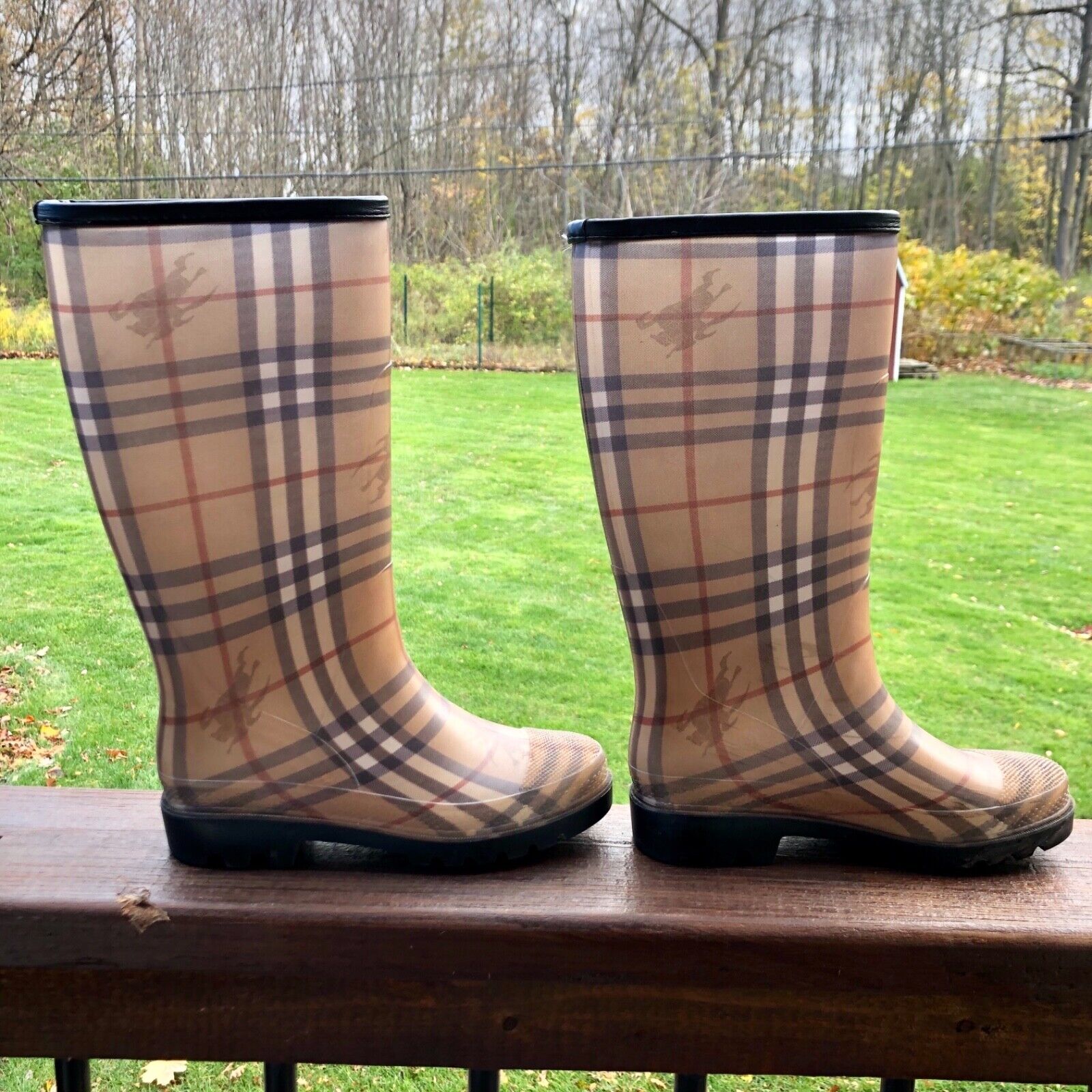 Stand Tall in Elder Ford: Burberry Rain Boots