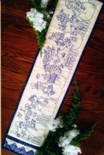 Bird Brain Designs  Patterns, Yard Of Snowmen Runner Hand Embroidery Pattern