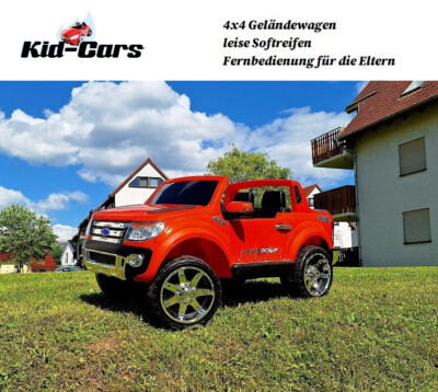 Kinderauto elektrisch 2-Sitzer jeep Elektrofahrzeug 12V 4x4 Allrad orange