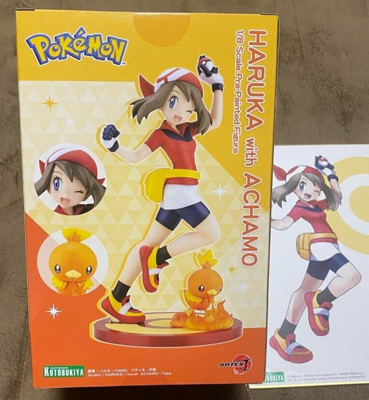 Kotobukiya ARTFX J Pokemon Haruka with Achamo May Torchic Figure w