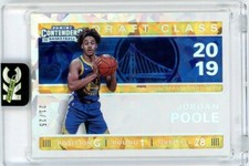 2019-20 Panini Contenders Jordan Poole Draft Class Rookie Cracked Ice /25