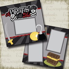 A Pirate's Life for Me - 2 Premade Scrapbook Pages - EZ Layout 2232