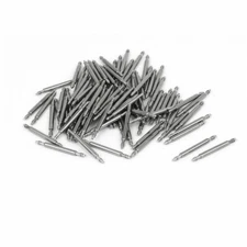 Stainless Steel Double Flanged End Spring Bar Pin 100pcs for 14mm Watch Band
