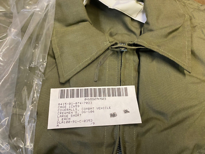 Combat Vehicle Crewman's Coveralls, LargeShort NEW | eBay
