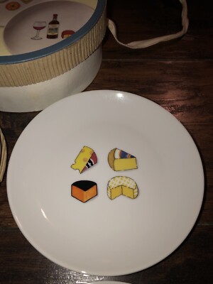 Assiettes Apéritif Céramique Boston Warehouse, Pour Vin Et Fromage, 6.5 Pouces, Lot