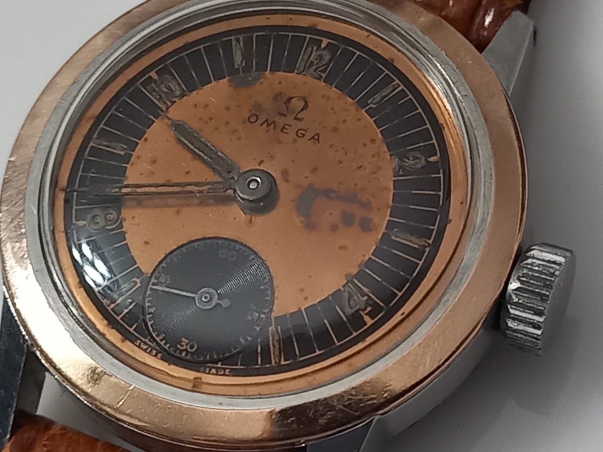 Omega アナログクォーツ腕時計 Museum piece 29mm Omega Cal 23.4 T2 18K Bezel With Tropical 2 Tone