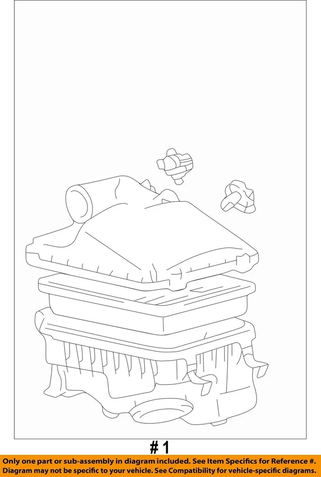 Conjunto de filtro de aire usado se adapta a: Toyota Corolla 2001 grado A Foto 4 de 4