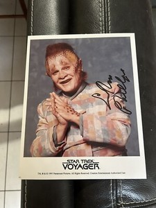 Star Trek Voyager Ethan Phillips (Neelix) Autographed  8" X 10" Photograph