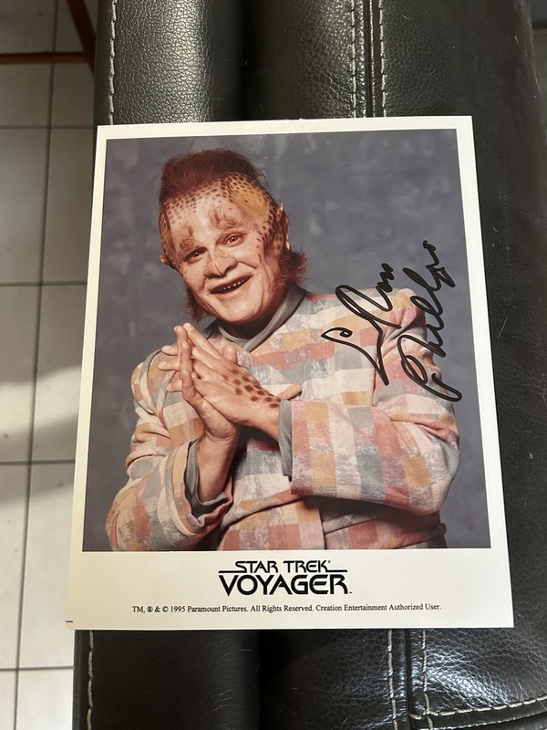 Star Trek Voyager Ethan Phillips (Neelix) Autographed  8" X 10" Photograph