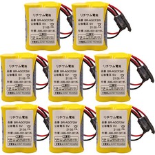 8-Pack BR-AGCF2W 6V Primary Lithium Battery for Fanuc A98L-0031-0011 L PLC