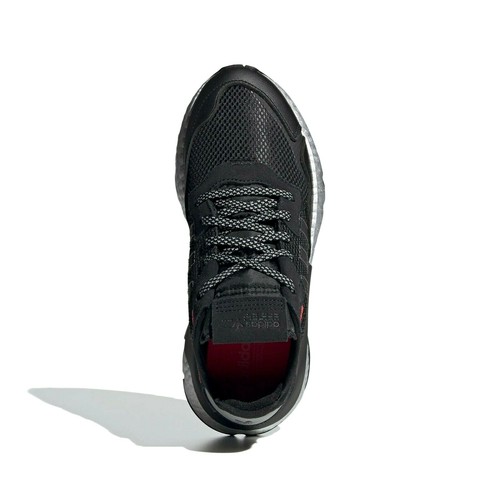 Adidas Women Originals NITE JOGGER SHOES Colour: Core Black / Shock Red / Silver - Imagen 4 de 13
